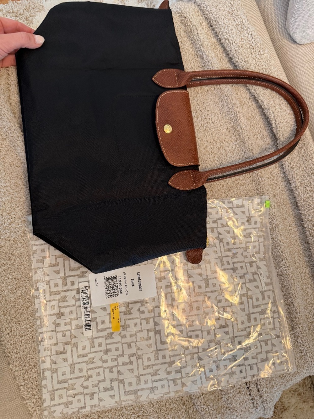Longchamp Le Pliage Medium Tote Black – NEW w/ Receipt 🖤✨